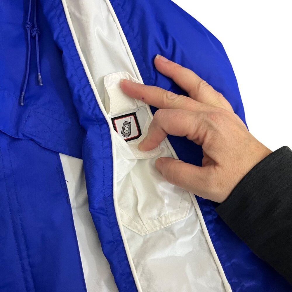 TYR Women's Snow Jacket in Royal Blue and White - Picture 5 of 10